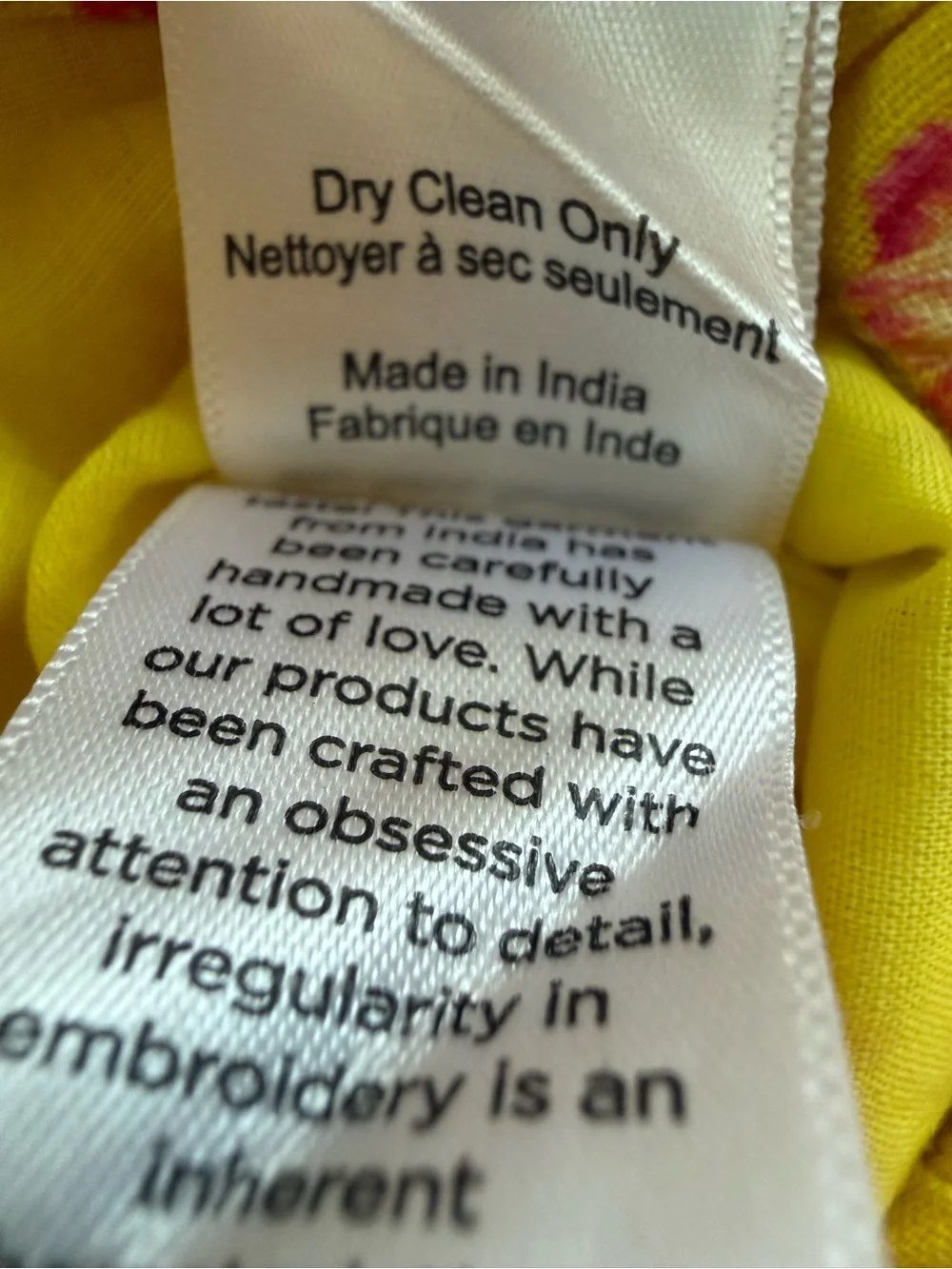 Hemant & Nandita Auril Floral Ruffle Crop Top NWT XXS Yellow Linen Retrofete